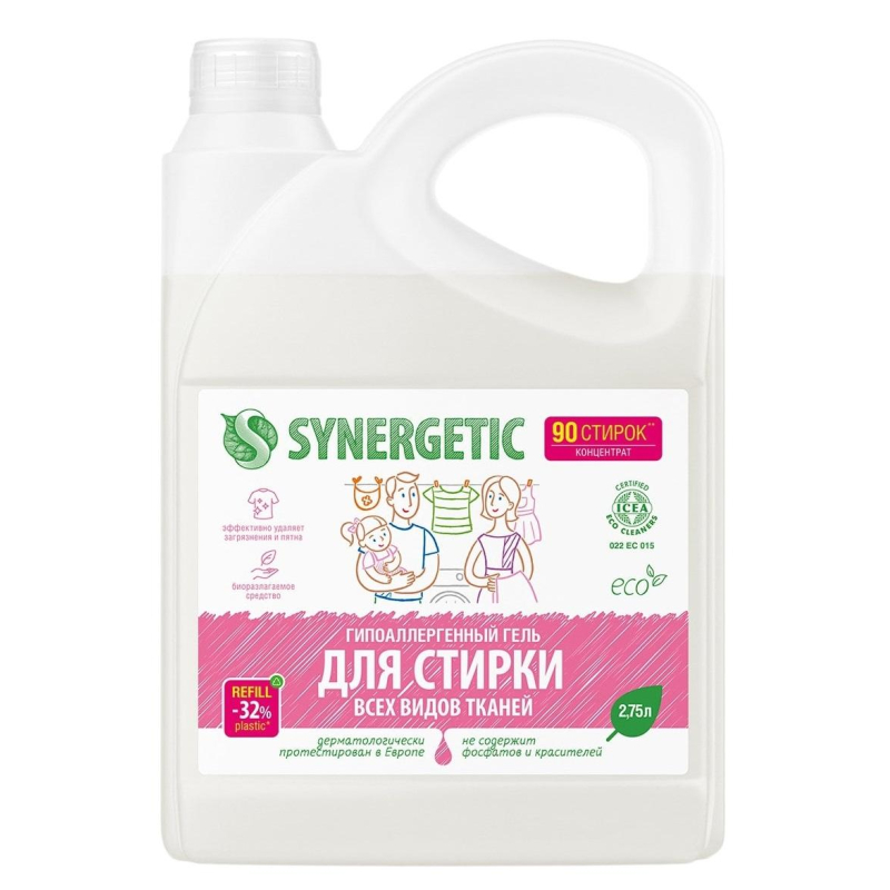 Гель для стирки белья SYNERGETIC универс. 2