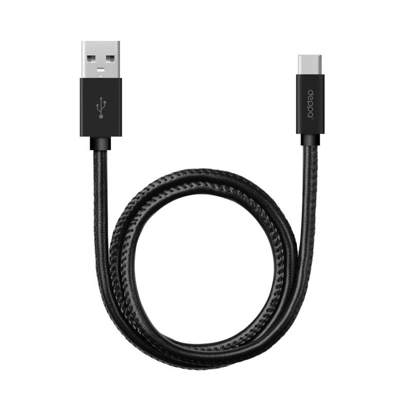 Кабель Deppa Leather USB - Type-C