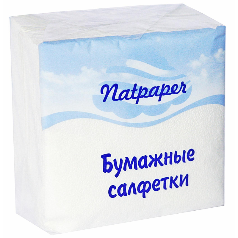 Салфетки бумажные Natpaper 100 % целлюлоза 100л/уп