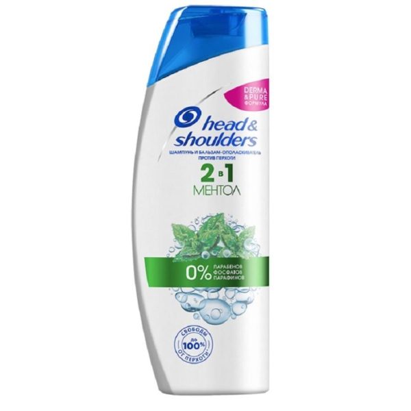 Шампунь и бальзам HEAD & SHOULDERS против перхоти  2в1 Ментол 200мл