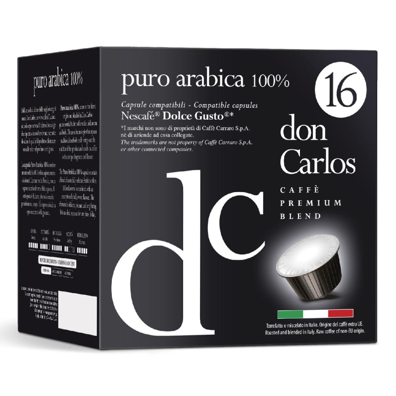 Кофе в капсулах Don Carlos Puro Arabica 100% (DG)