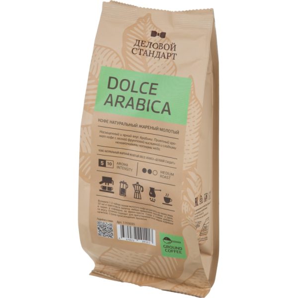 Кофе Деловой Стандарт Dolce Arabica молотый натуральный жареный