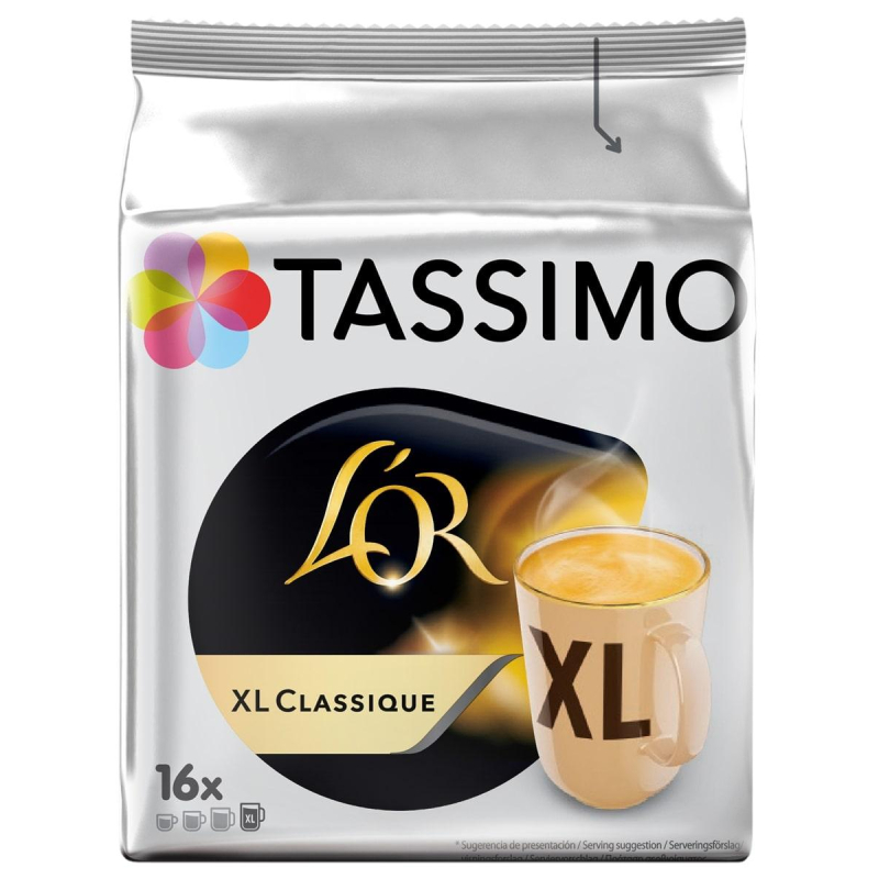 Кофе в капсулах Tassimo L'OR XL Classique нат.жар.мол.