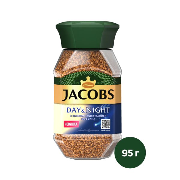 Кофе Jacobs Day&Night раств. сублим. декофеинизир.