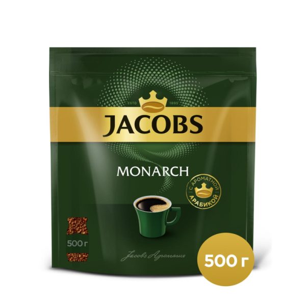 Кофе Jacobs Monarch раств.субл. 500г пакет