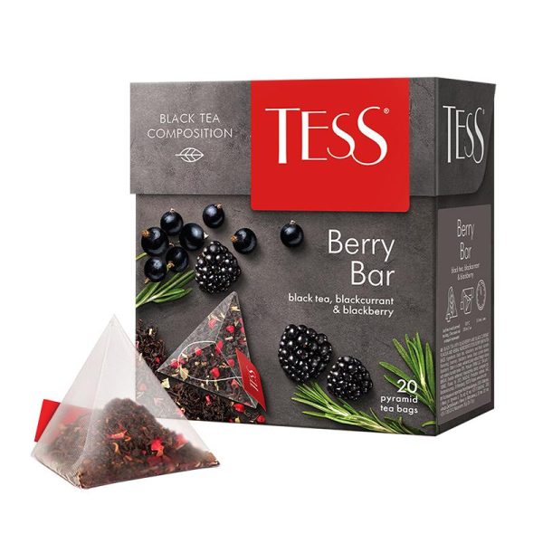 Чай Tess Berry Bar черный с добавками