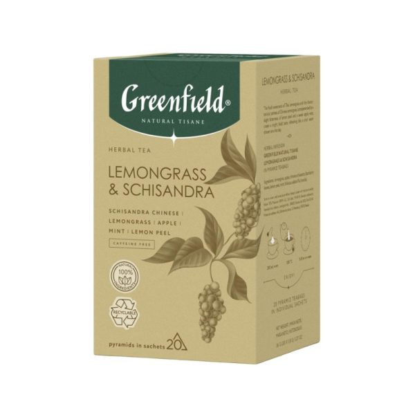 Чай Greenfield Natural Tisane Lemongrass & Schisandra трав.