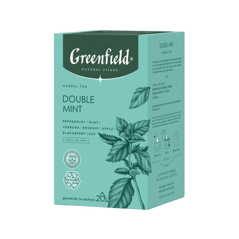 Чай Greenfield Natural Tisane Double Mint травяной