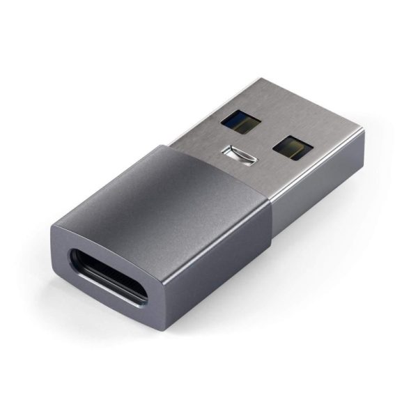 Адаптер Satechi USB-A -USB-C Space Grey (ST-TAUCM)