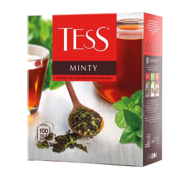 Чай TESS Minty черный с садовой и перечной мятой 1