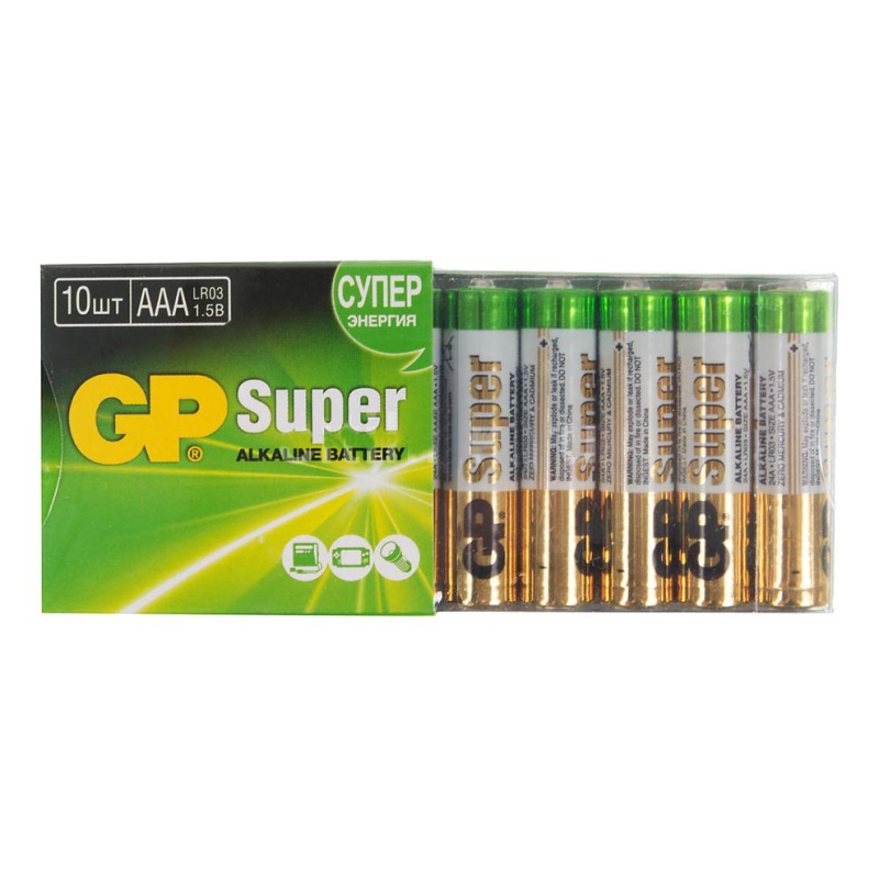 Батарейка GP Super AAA/LR03/24A алкалин.