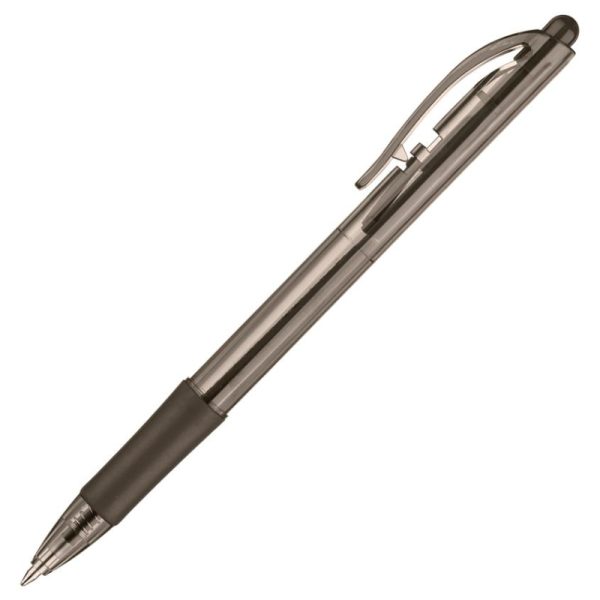 Ручка шариковая автоматическая PENTEL BK417-А рез.манж.черн ст. 0