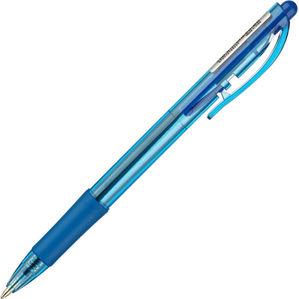 Ручка шариковая автоматическая PENTEL BK417-С рез.манж.син ст. 0