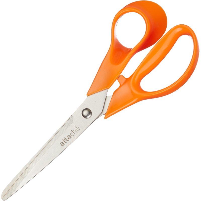 Ножницы Attache Orange 177 мм с пластик. эллиптическими ручками