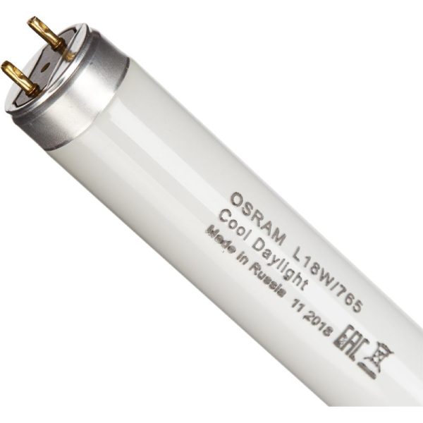 Лампа люминесцентная Osram  L 18W/765 G13 6400К хол.дневн. 25шт/уп