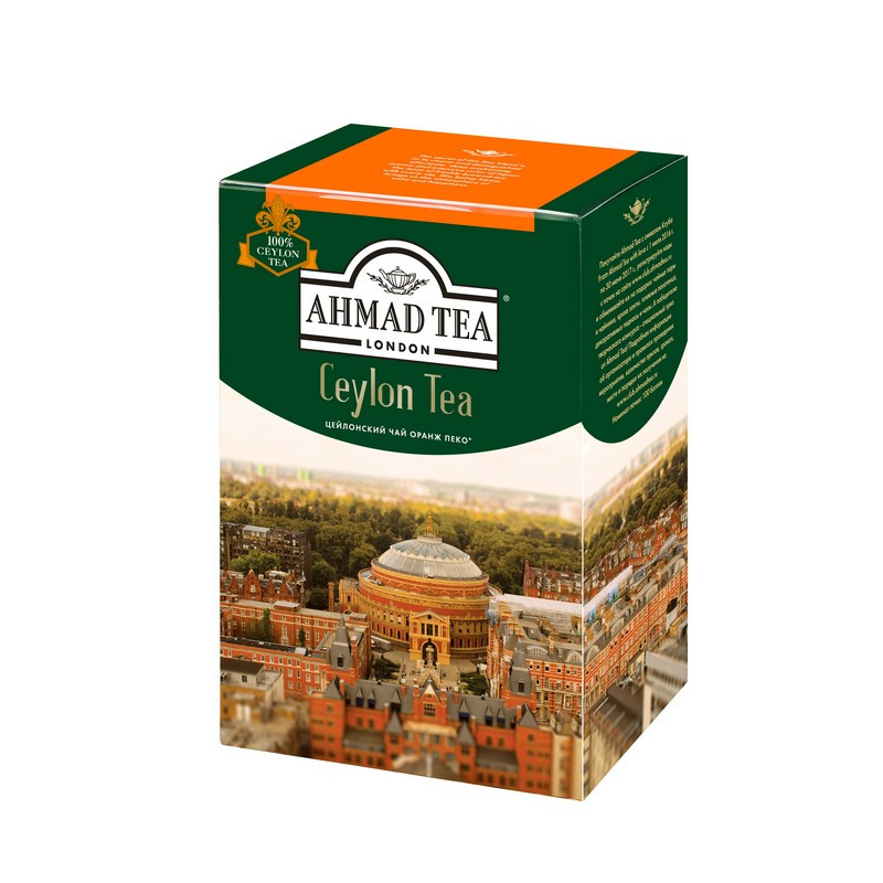 Чай Ahmad Ceylon Tea листовой черный Оранж Пеко