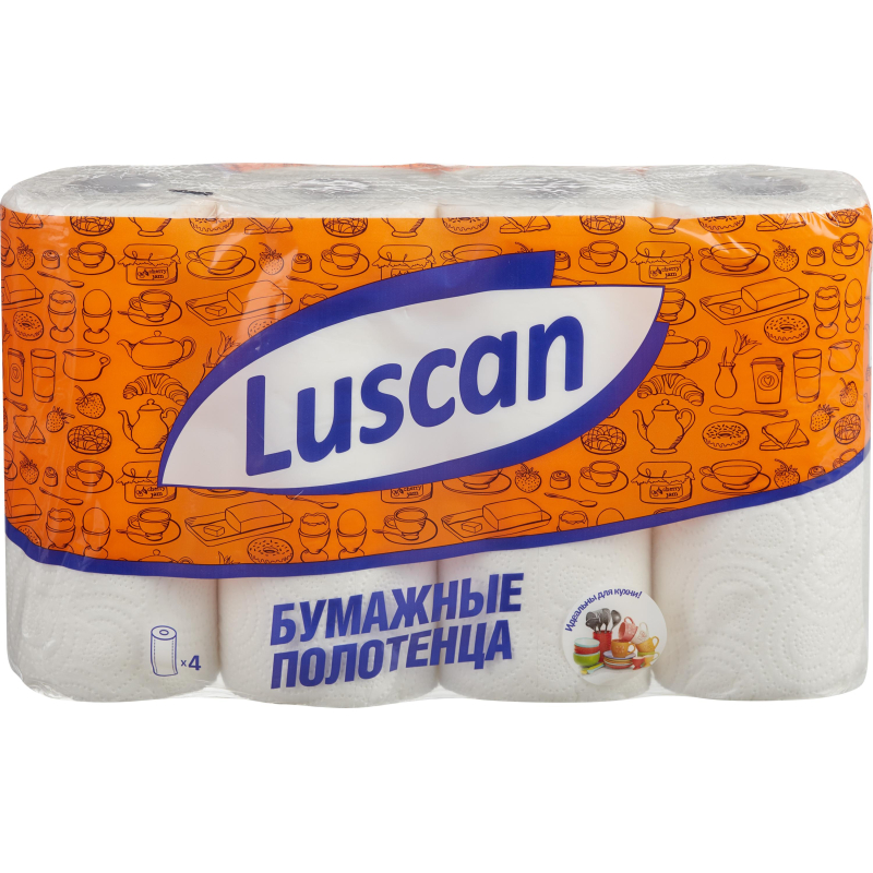 Полотенца бумажные LUSCAN 2-сл.