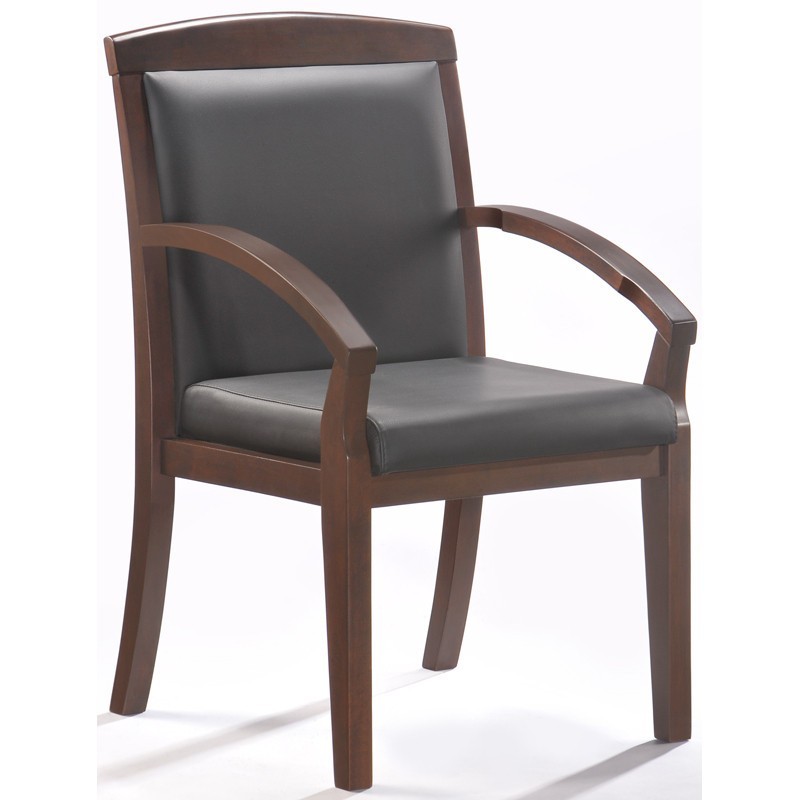 Конференц-кресло BN_Mb_Echair-421 KR рецикл.кожа черн.
