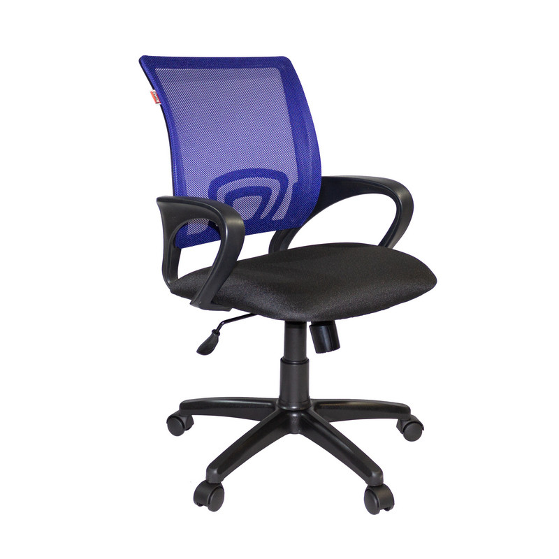 Кресло VT_EChair-304 TC Net ткань черн/сетка синяя