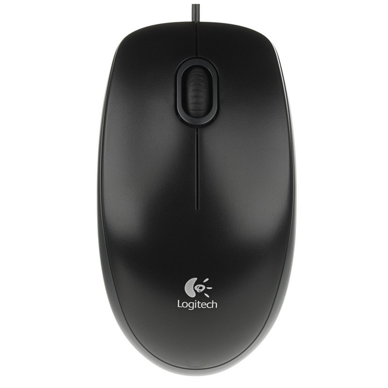 Мышь компьютерная Logitech B100 Optical Mouse USB (910-003357)