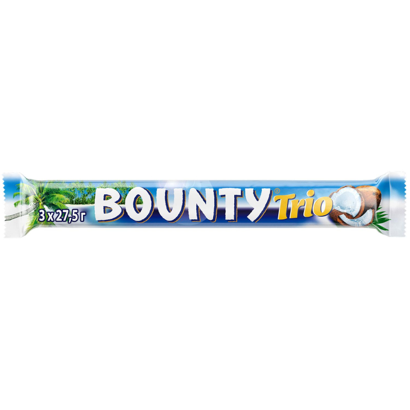 Шоколадный батончик Bounty трио 82