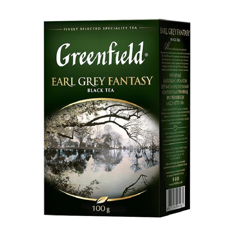 Чай черный Greenfield Earl Grey Fantazy листовой 100г 0426-14