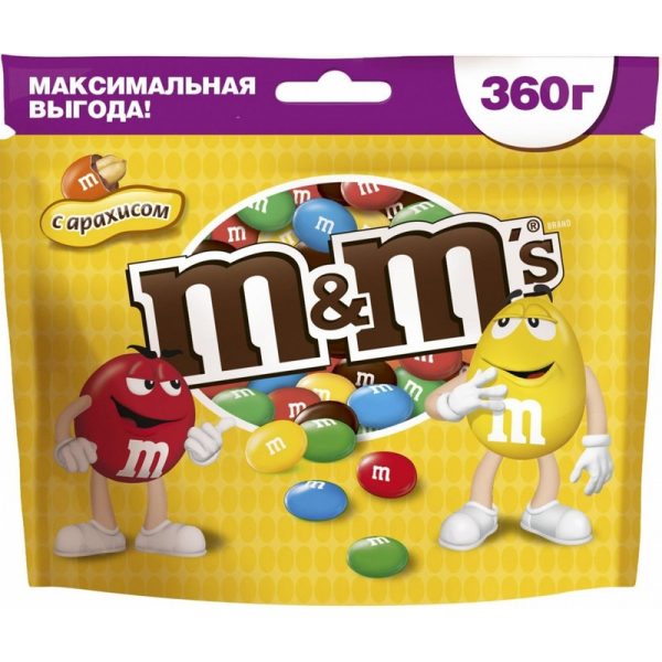 Драже M&M`s с арахисом 360г