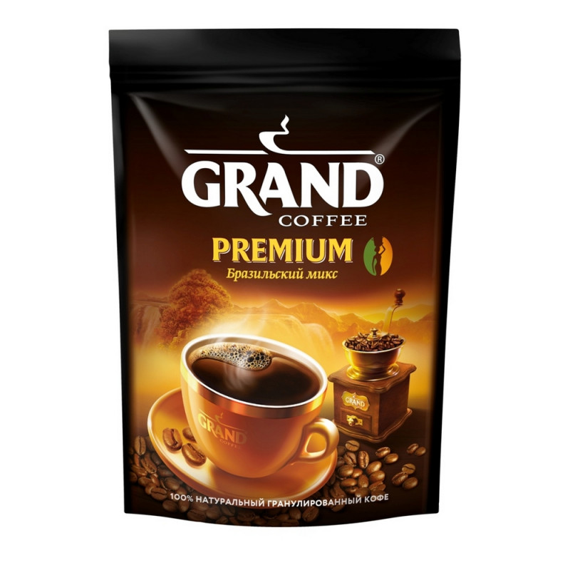 Кофе Grand Premium  по-бразильски гранулированный