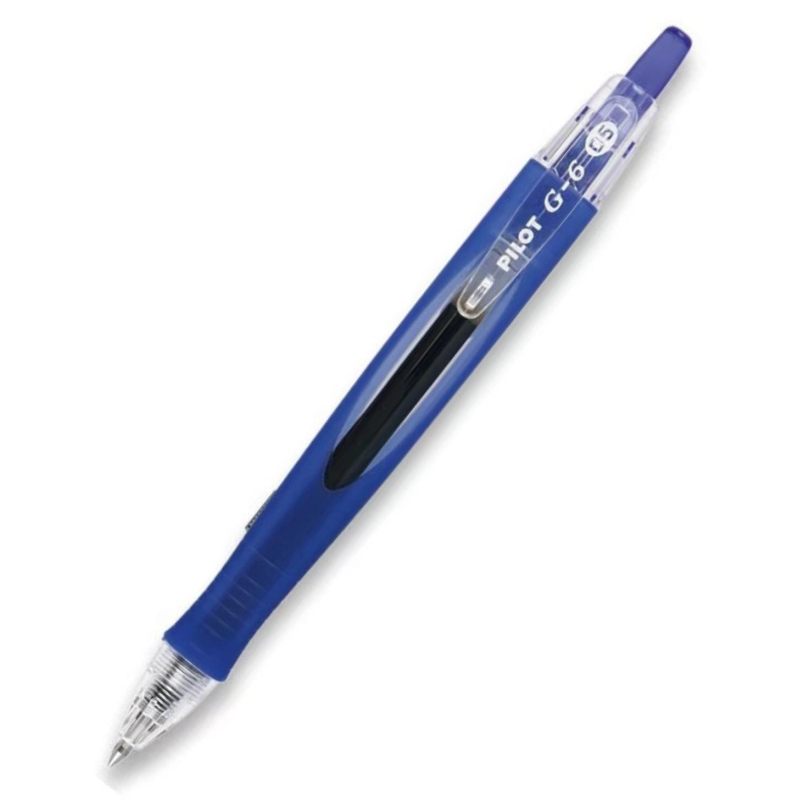 Ручка гелевая автоматическая PILOT BL-G6-5 резин.манжет. син 0