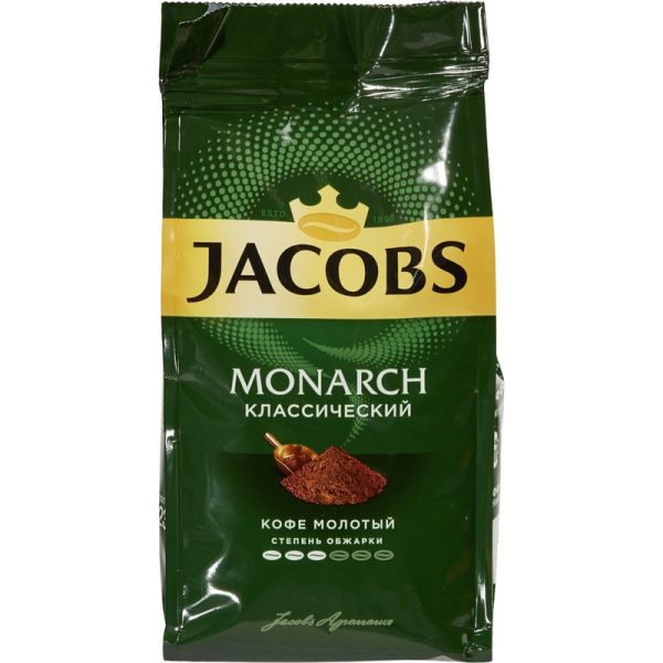 Кофе Jacobs Monarch молотый 230г пакет