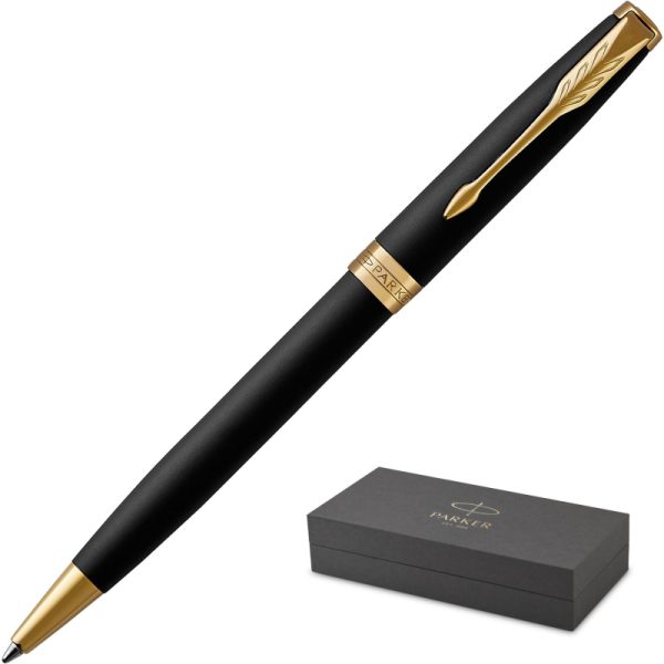 Ручка шариковая PARKER SONNET MATT BLACK GT черный 1