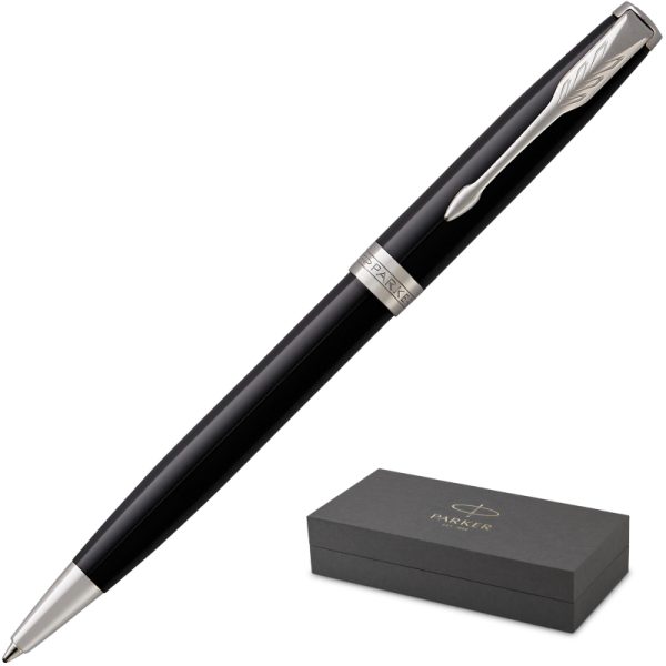 Ручка шариковая  PARKER Sonnet Lacquer Deep Black CT черный 1931502 Франция