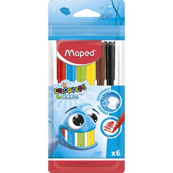 Фломастеры MAPED COLOR'PEPS OCEAN 6 шт. 845723