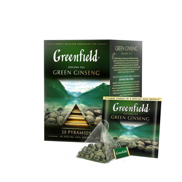 Чай Greenfield Green Ginseng зеленый фольгир. 20пак/уп 1156-08