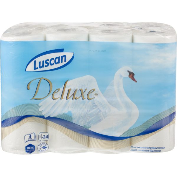 Бумага туалетная Luscan Deluxe 3сл бел цел 19