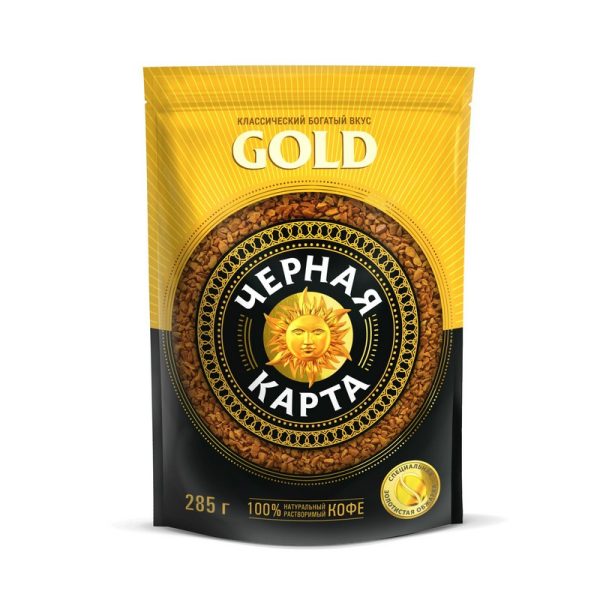 Кофе Черная Карта Gold раств.