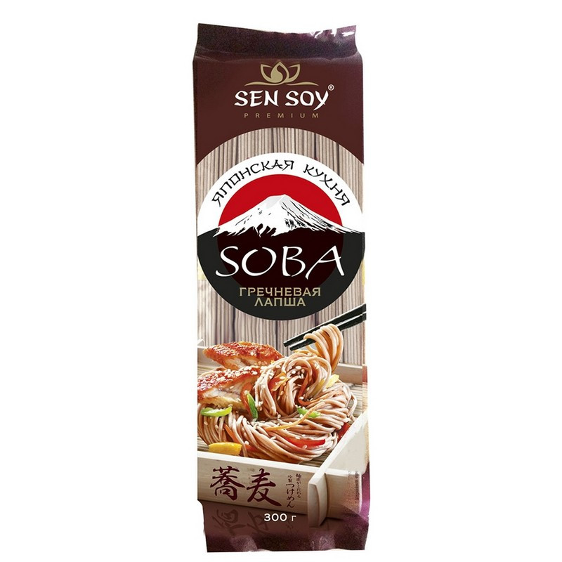 Макароны Лапша японская гречневая SOBA Sen Soy