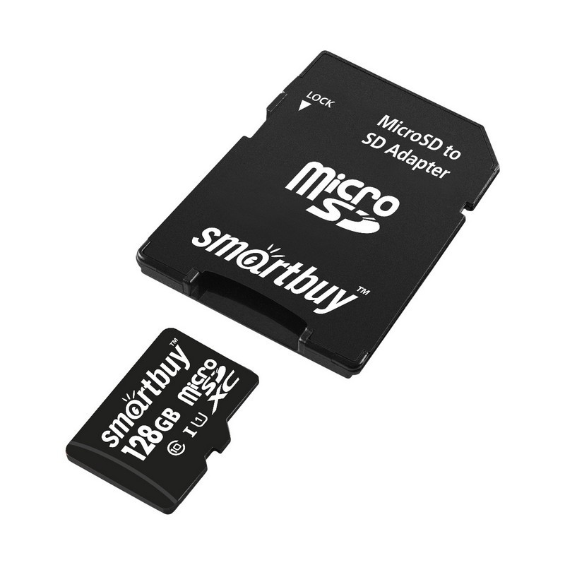 Карта памяти SmartBuy microSDXC 128Gb UHS-I Cl10 +ад