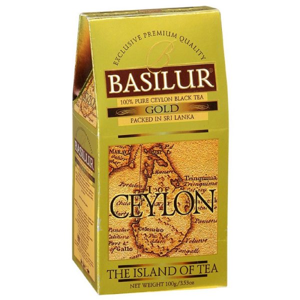 Чай Basilur Остров Золотой листовой черный