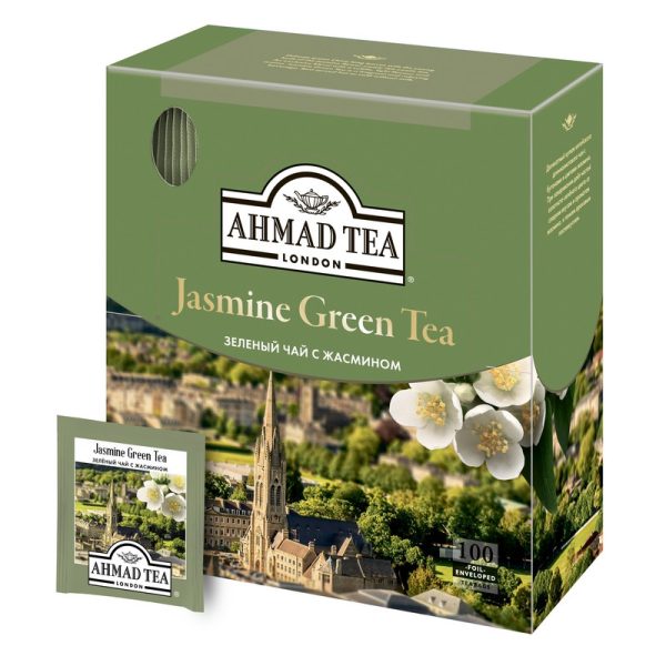 Чай Ahmad Green Jasmine Tea зеленый 100пак/уп 475-08