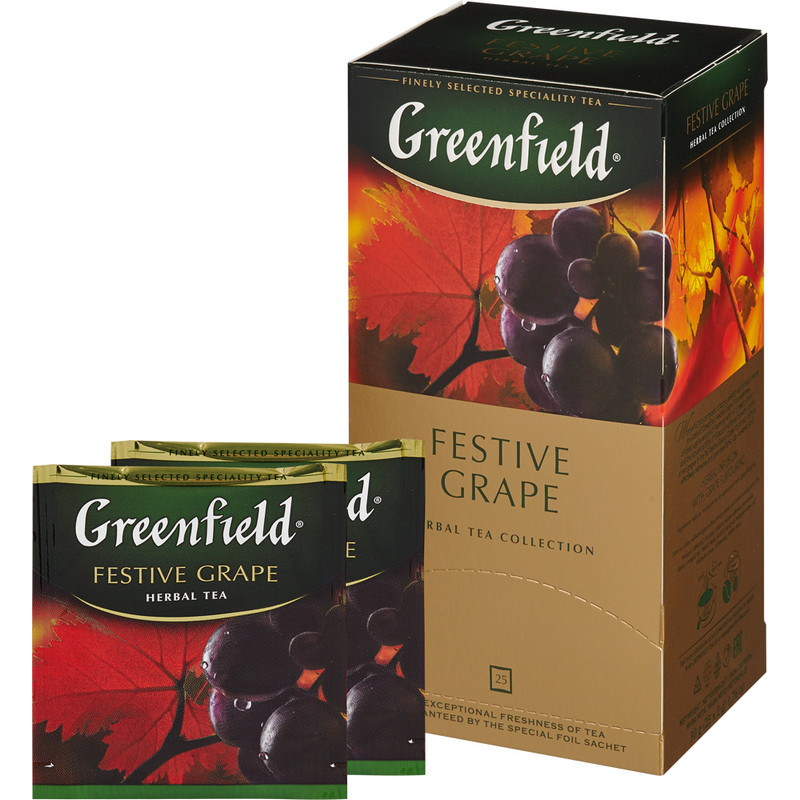 Чай Greenfield Festive Grape фруктовый фольгир.25пак/уп 0522-10
