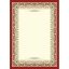 Сертификат-бумага рамка  А4 с брон 15шт/уп мел.матов пл-ть 250г арт.КЖ-1496