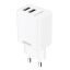 Зарядное устройство сетевое PERO TC02 2USB 2.1A белый