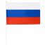 Флаг России 40х60см 12шт/уп пластик.флагшток