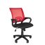 Кресло VT_EChair-304 ткань черн TW11/сетка красн